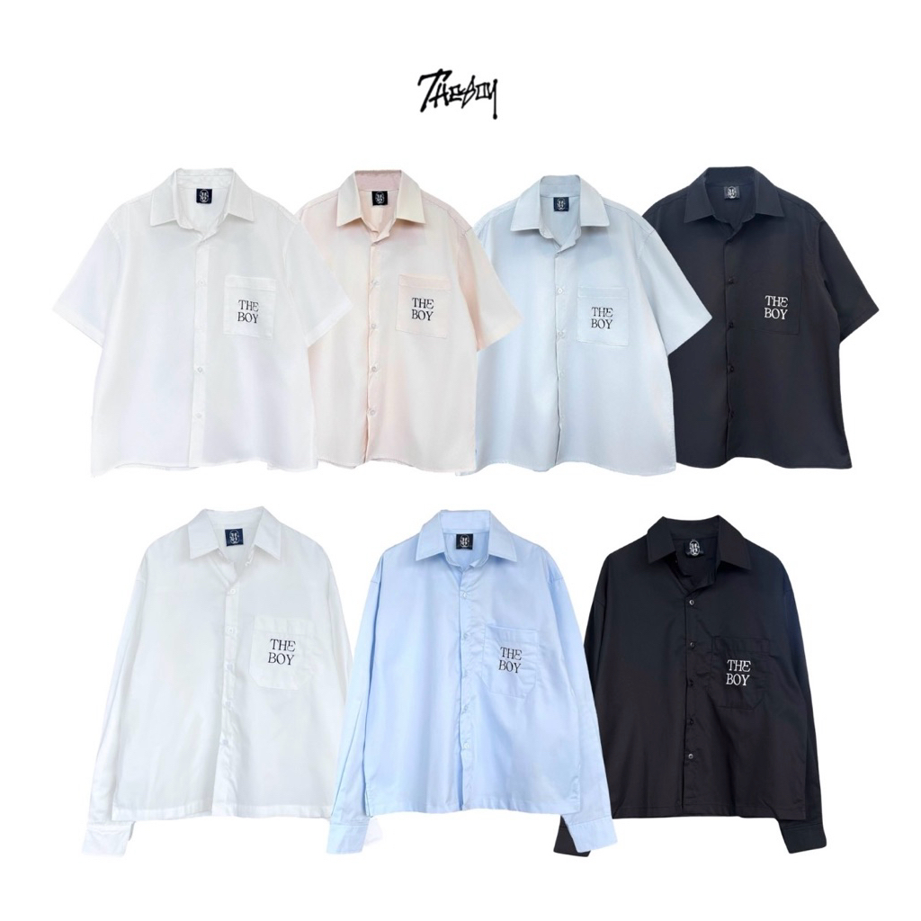 THEBOY-BOYSEN CROPPED SHIRT เสื้อเชิ้ตครอปเดอะบอย