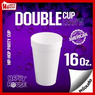 😎 🟣 แก้วโฟม แก้วลีน Double cup USA แท้ 32 16 ออนซ์ HipHop Rapper Party cup AMERICAN Double Lean Cup