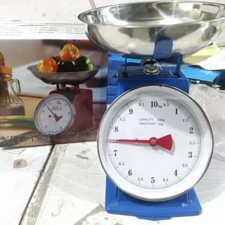 ตราชั่ง เครื่องชั่งตวงอาหาร กิโลชั่งอาหาร 10kg/20kg เครื่องชั่งสแตนเลส ที่แม่นยำ เครื่องชั่งสปริง พร้อมถาด