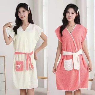 ชุดคลุมอาบน้ำ คุณภาพดี เหมาะสำหรับผู้หญิง มี 4 สี Z7