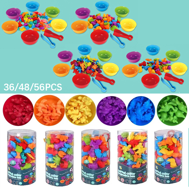 ของเล่นเด็ก เกมส์แยกสี ของเล่นเสริมพัฒนาการ นับ เกมสมอง ถ้วย ฝึกสมาธิ ของเล่นเพื่อการศึกษา