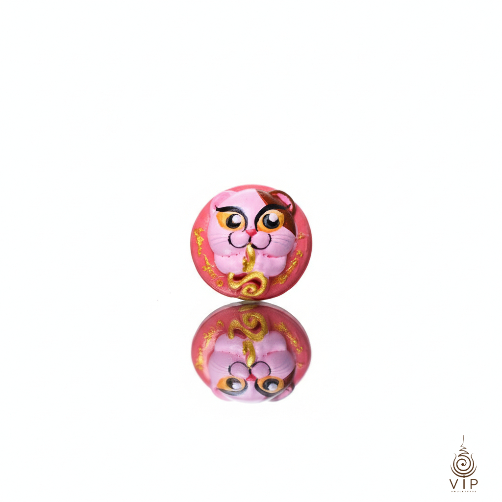 ✨ ลูกอมหัวใจแมวดูดรก รวยล้นฟ้า พระอ.เทวฤทธิ์ วัดป่ามะพร้าว | Cat Heart Amulet Candy | 猫心糖佛牌(กรอบชุบหนา2เท่า)