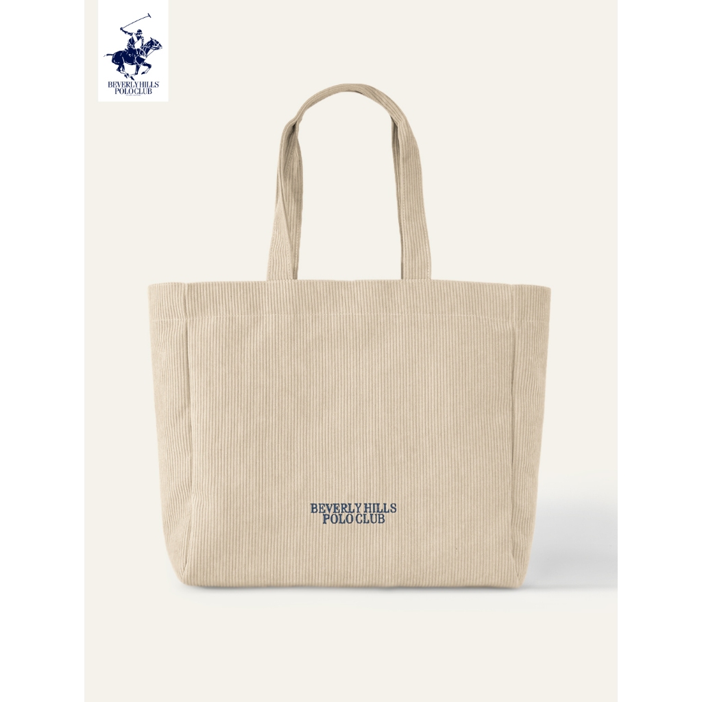 BEVERLY HILLS POLO CLUB CORDUROY TOTE Bag รุ่น BAGB033 - รูปที่ 4