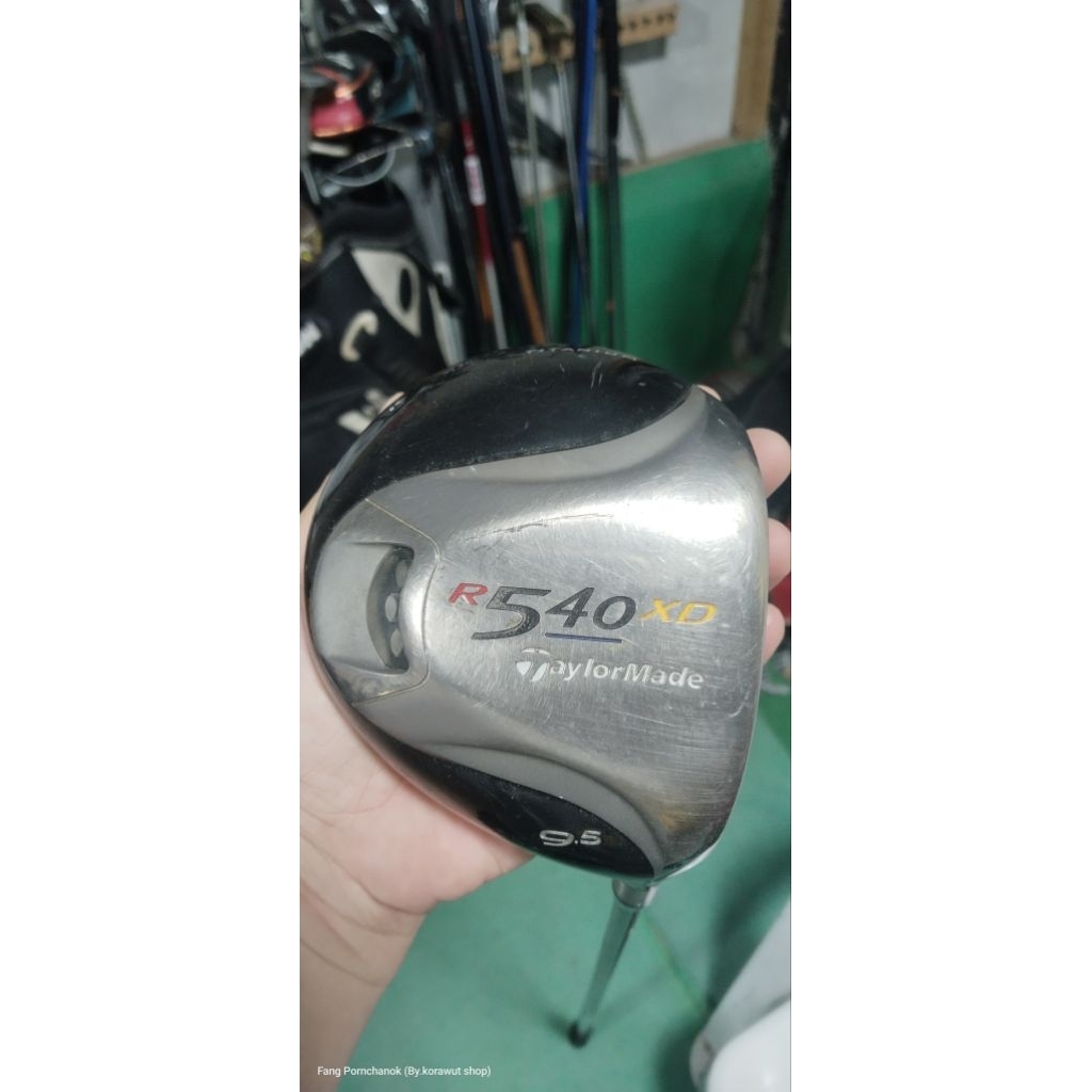 ไม้กอล์ฟมือสอง Driver 9.5° Taylormade r540 XD, FLEX-S ก้านดี ไม่บุบไม่แตก *กริปมีเปื่อยลอก
