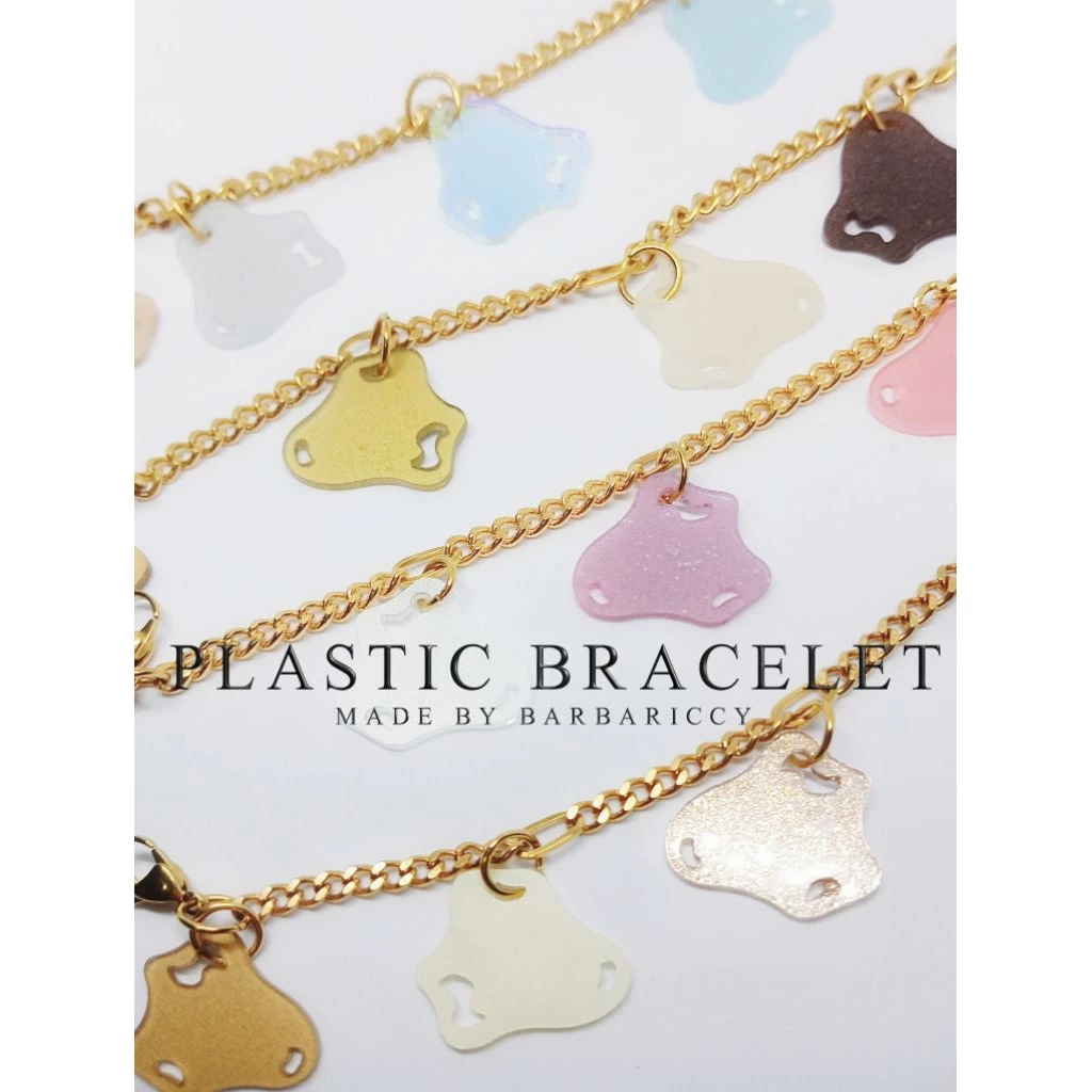 (พร้อมส่ง♻️) สร้อยข้อมือแฮนด์เมด PLASTIC BRACELET♻️