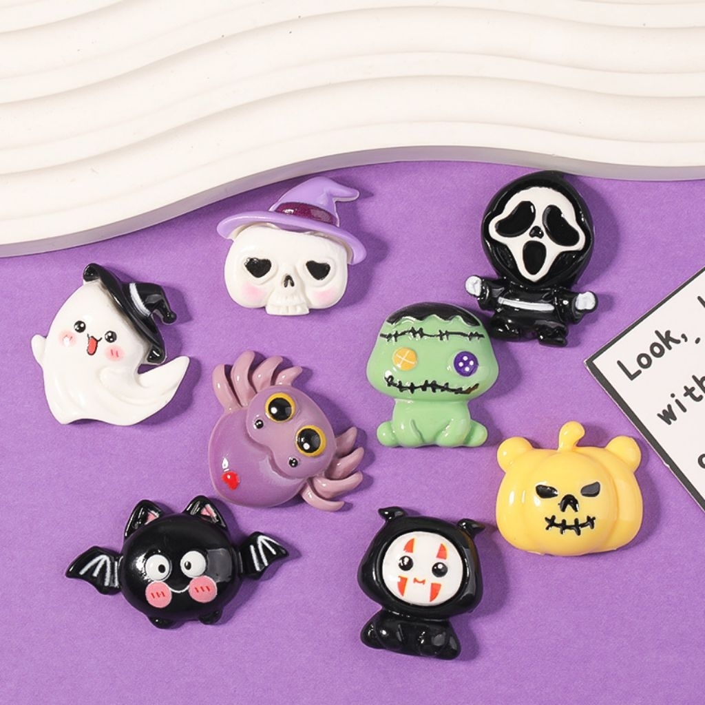 halloweenเรซิ่นฮาโลวีนอุปกรณ์เสริม DIY เรซิ่นฮาโลวีน