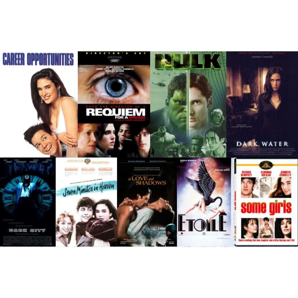 Flash Drive 64Gb Jennifer Connelly Films Vol.2 Career Opportunities_Requiem for a Dream HD 1080p&4K