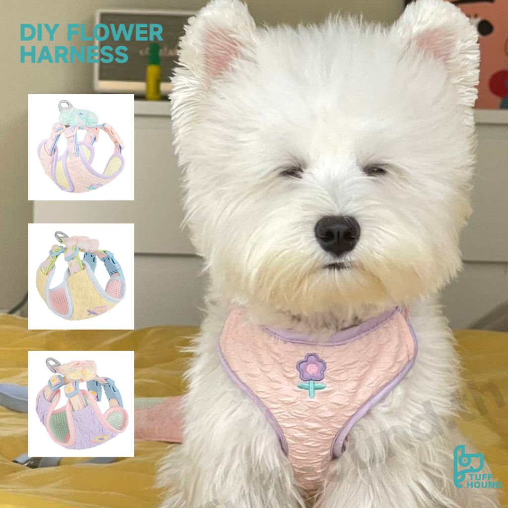 Tuffhound Harness DIY Flower  Series สายรัดอกสุนัข พรีเมียม