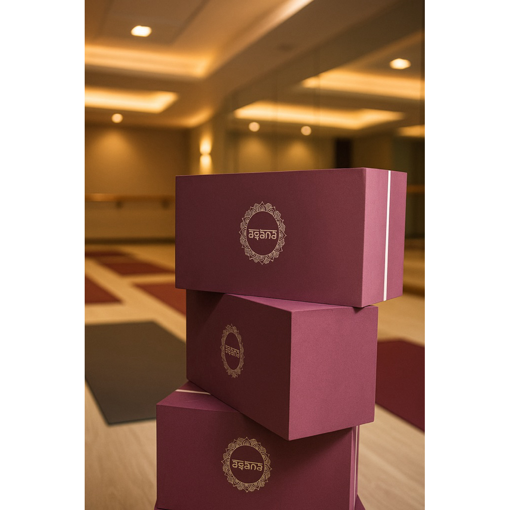 บล๊อกโยคะ อาสนะ Asana Yoga Block ผิวเรียบ ขอบตัด ราคาต่อ 1ก้อน