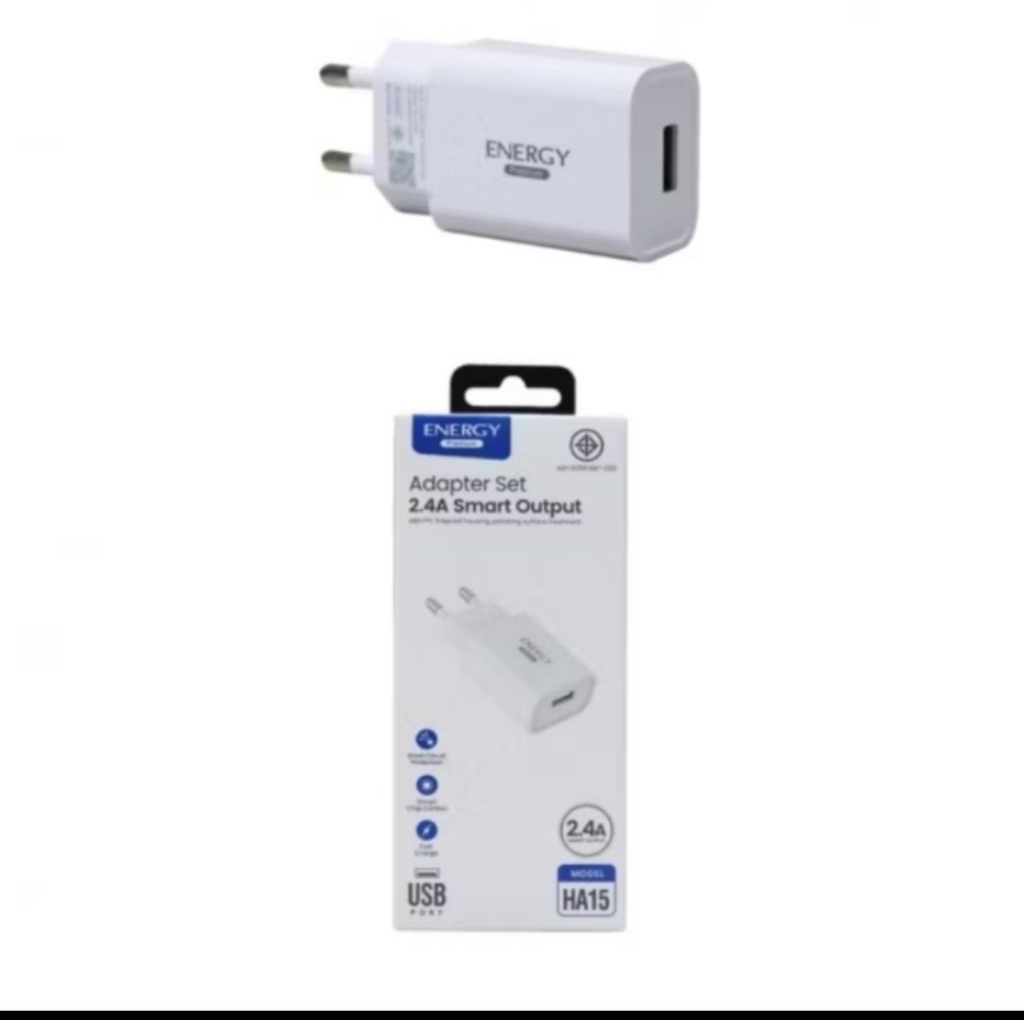 หัวชาร์จ Model HA15 Adapter 2.4A 1 port หัวชาร์จ ชาร์จไว ของแท้ energy original