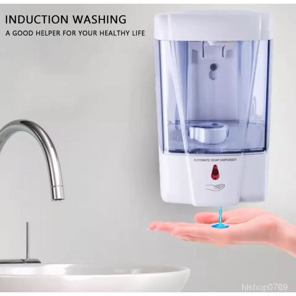 *_65zem8a92*เครื่องกดสบู่อัตโนมัติ ความจุ700ML แบบติดผนัง ที่ใส่สบู่เหลวอัตโนมัติระบบเซ็นเซอร์ เครื่องใส่เจลล้างมือ - รูปที่ 7