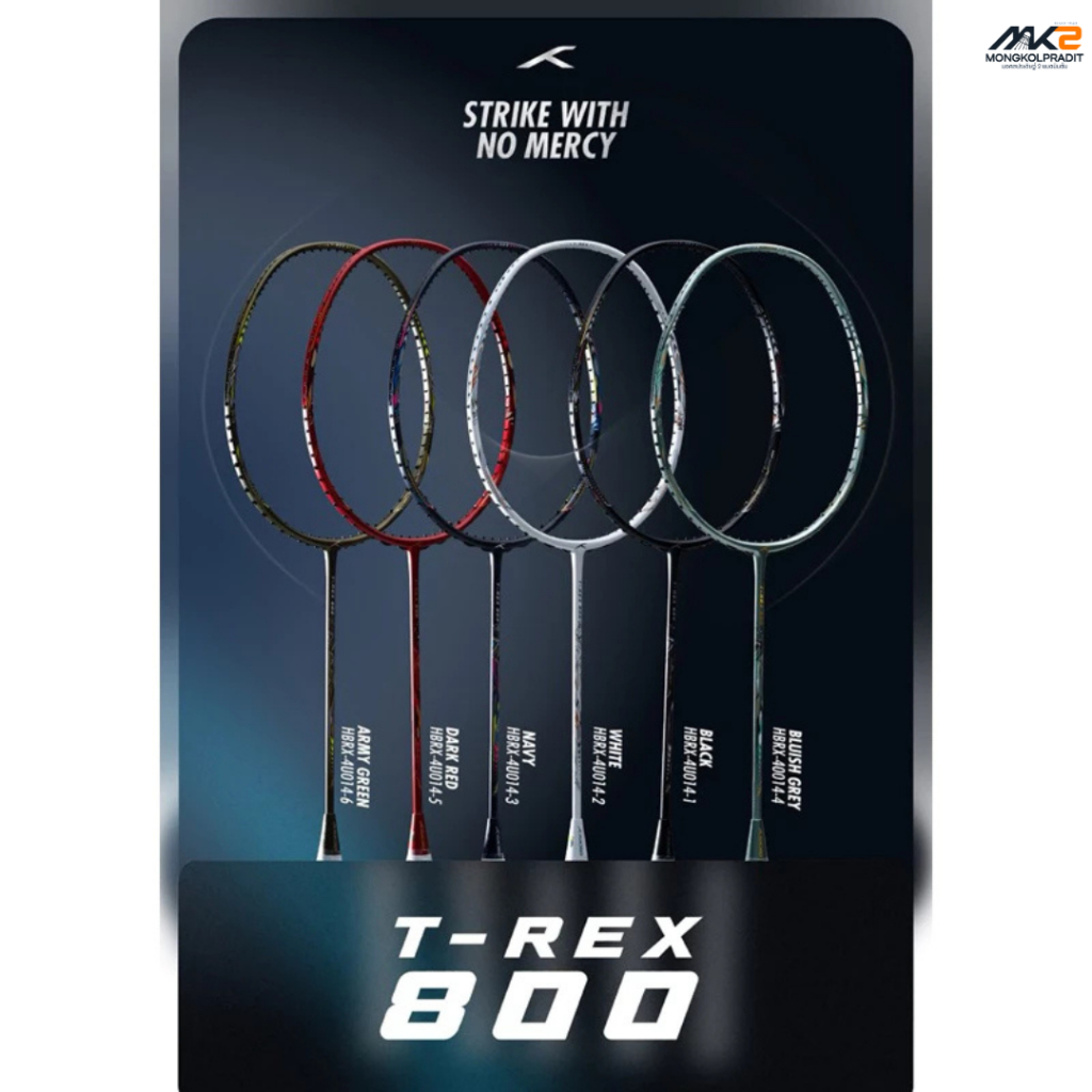 ไม้แบด Hundred รุ่น T-rex 800👿กัดให้จมเขี้ยว ด้วยพลังแห่ง T-REX Racket ล่าสุด ที่ตอบโจทย์สาย POWER 💪