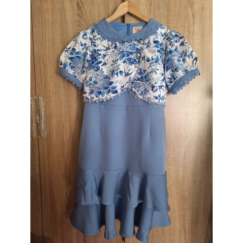 OCT02-ชุดเดรสมือสอง🩵 ไซส์ 2XLป้ายวิรัลกานต์ Wirankan