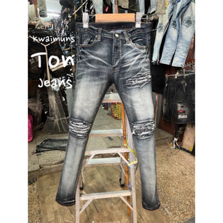 🔥 ยีนส์ขาเดฟผ้านอก งานพรีเมียม! เอว28-42 เท่ทุกองศา ใส่เที่ย…