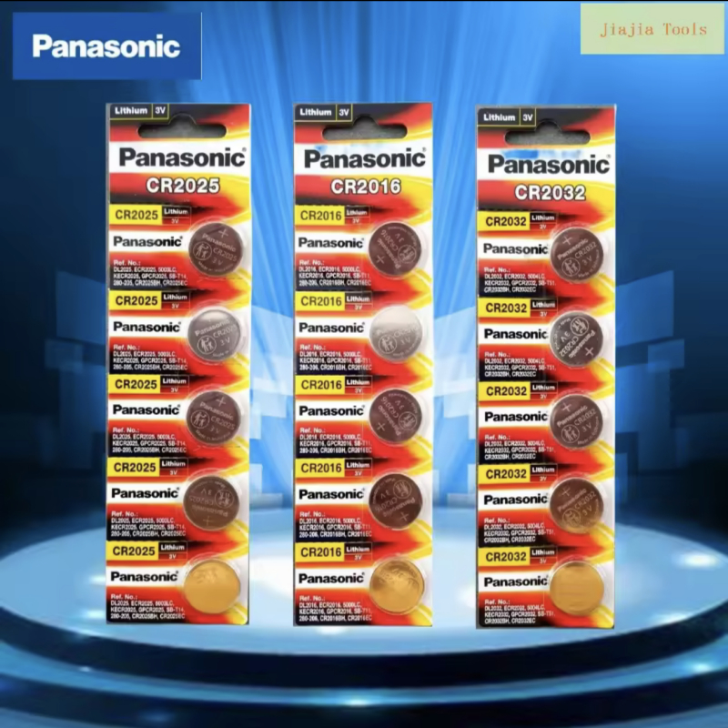 พร้อมส่ง ถ่านกระดุม ถ่าน Panasonic CR2032 CR 2025 2016 1632 1620 1616 1220 1แพ็ค 5ก้อน Button Batter