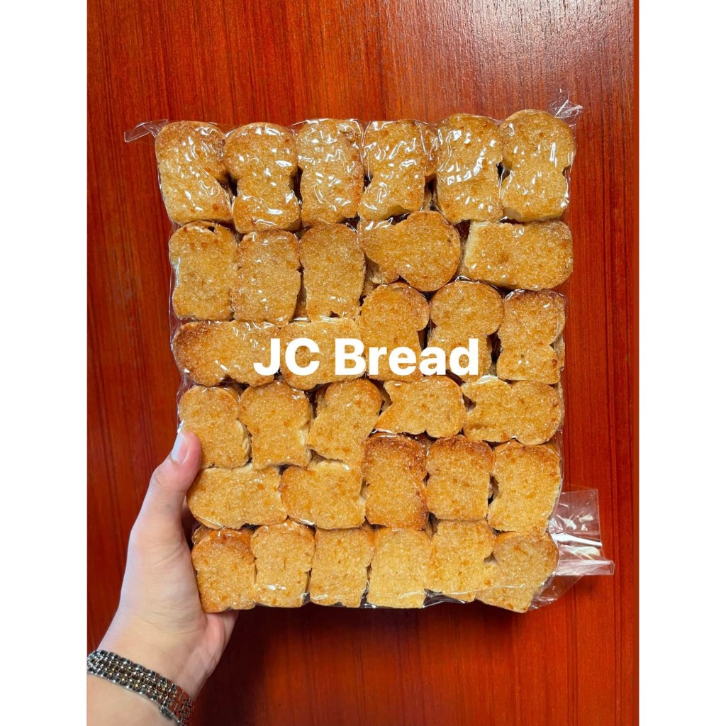 ขนมปังกระเทียม  ขนมปังเนย อบกรอบ ( เก็บได้นาน ) JC Bread จันทบุรี