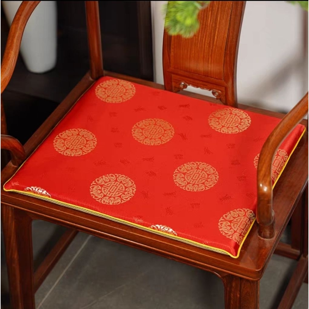 เบาะรองนั่งสไตล์จีน ขนาด45×45×3 cm