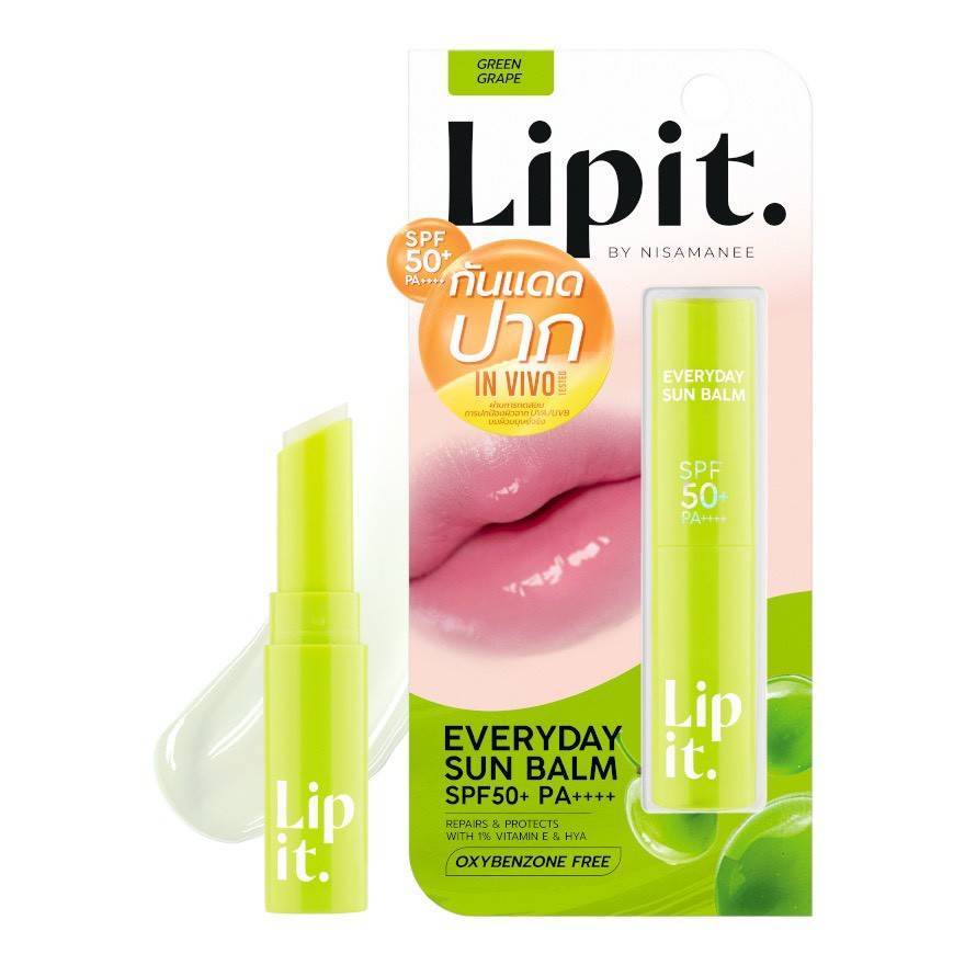 Lipit EVERYDAY SUN BALM BY NISAMANEE ลิปบาล์ม บูสปากฉ่ำ ชุ่มชื้น