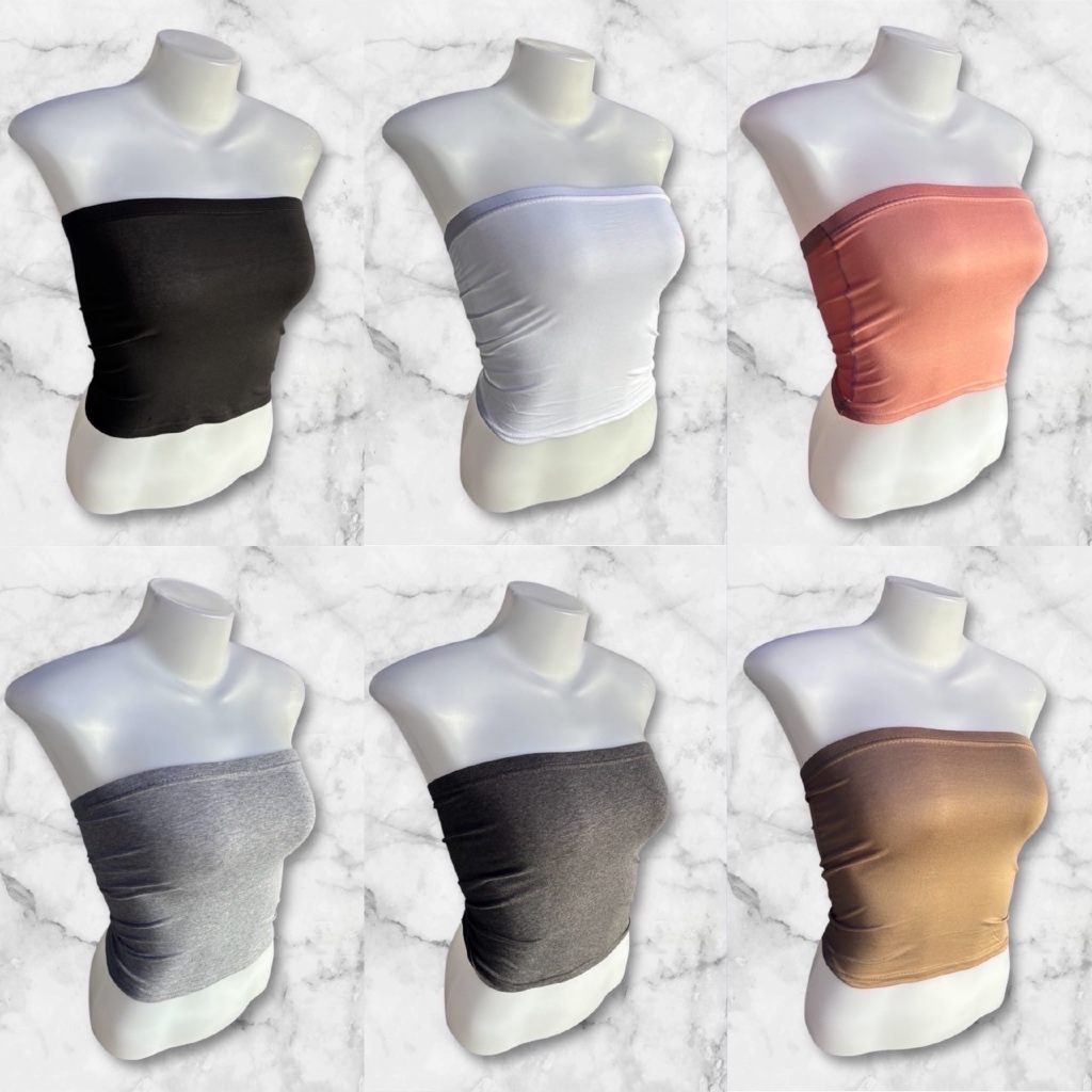 เกาะอกยาว (ผ้าคอตตตอน) นิ่มใส่สบาย รัดแน่นไม่หลุด