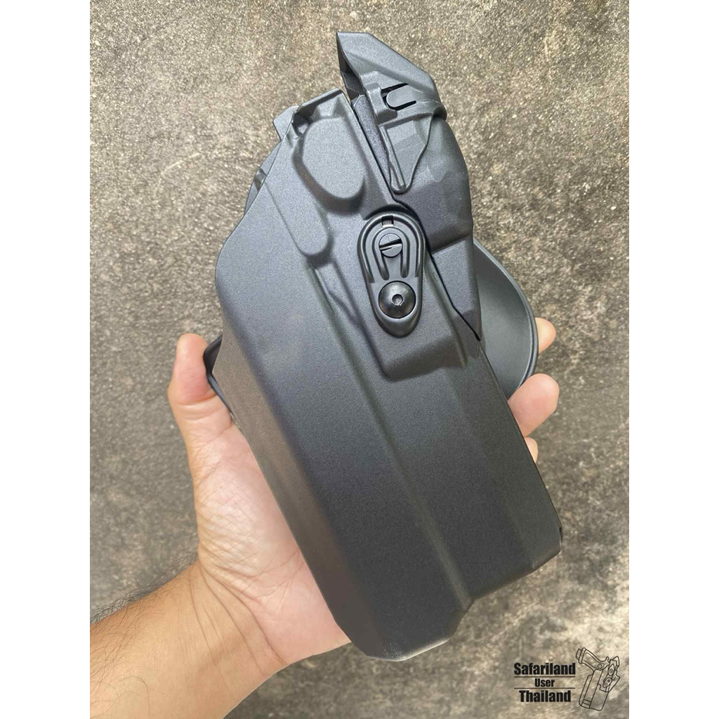 รุ่นใหม่ ซองนิรภัย Safariland 7378RDS ไฟ+ดอท Lv.2 CZ P10c ดำ ขวา/ซ้าย