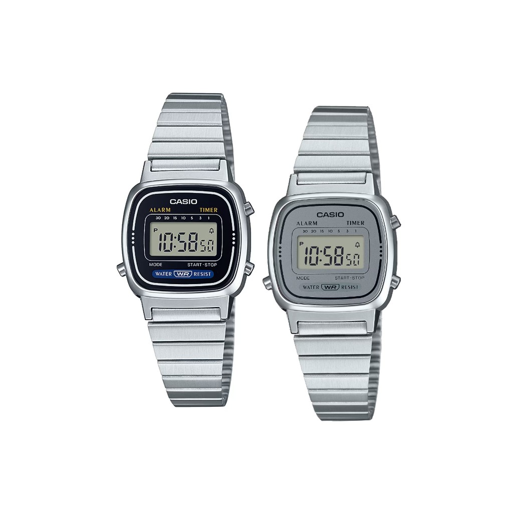 Casio นาฬิกาข้อมือ Unisex รุ่น LA670WA-1DF / LA670WA-7DF Watch Quartz ( ระบบถ่าน )