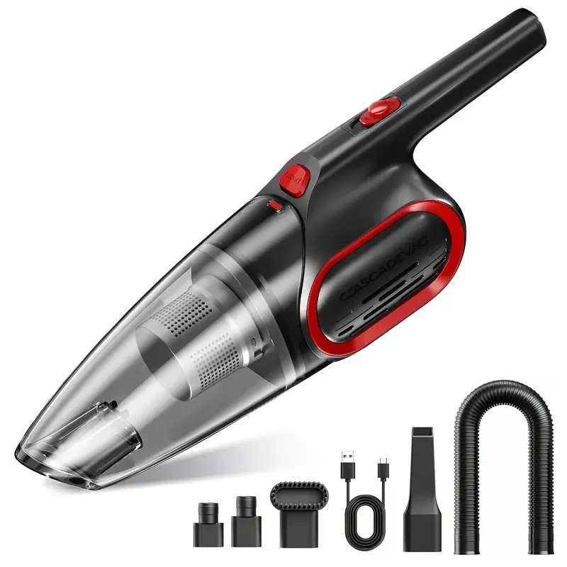 Vacuum Cleaner, Car Vacuum, Household Vacuum with 6000PA Strong Suction Power, Handheld Design, 2000