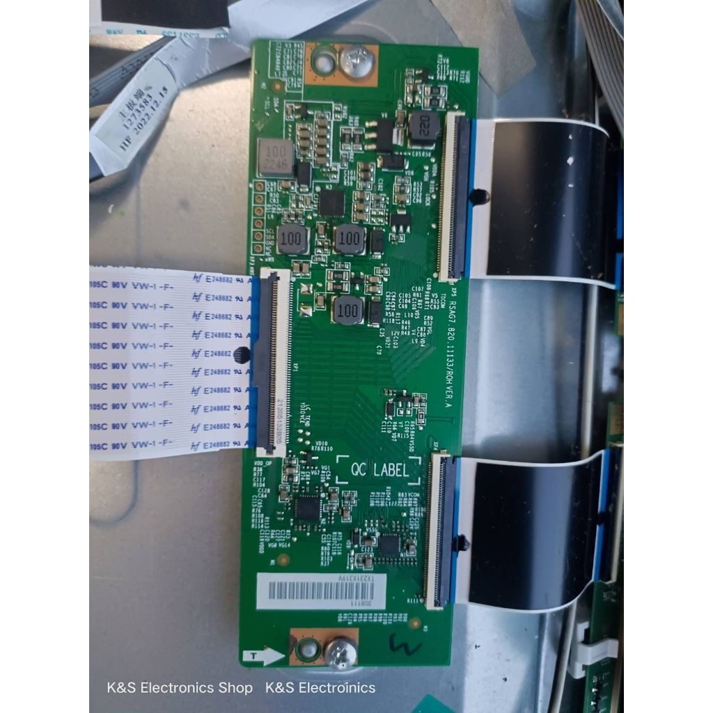 T-CON Hisense รุ่น 43A6100H , 43A6500H , 43E6H พาร์ท RSAG7.820.11133/ROH อะไหล่แท้/ของถอดมือสอง รับป