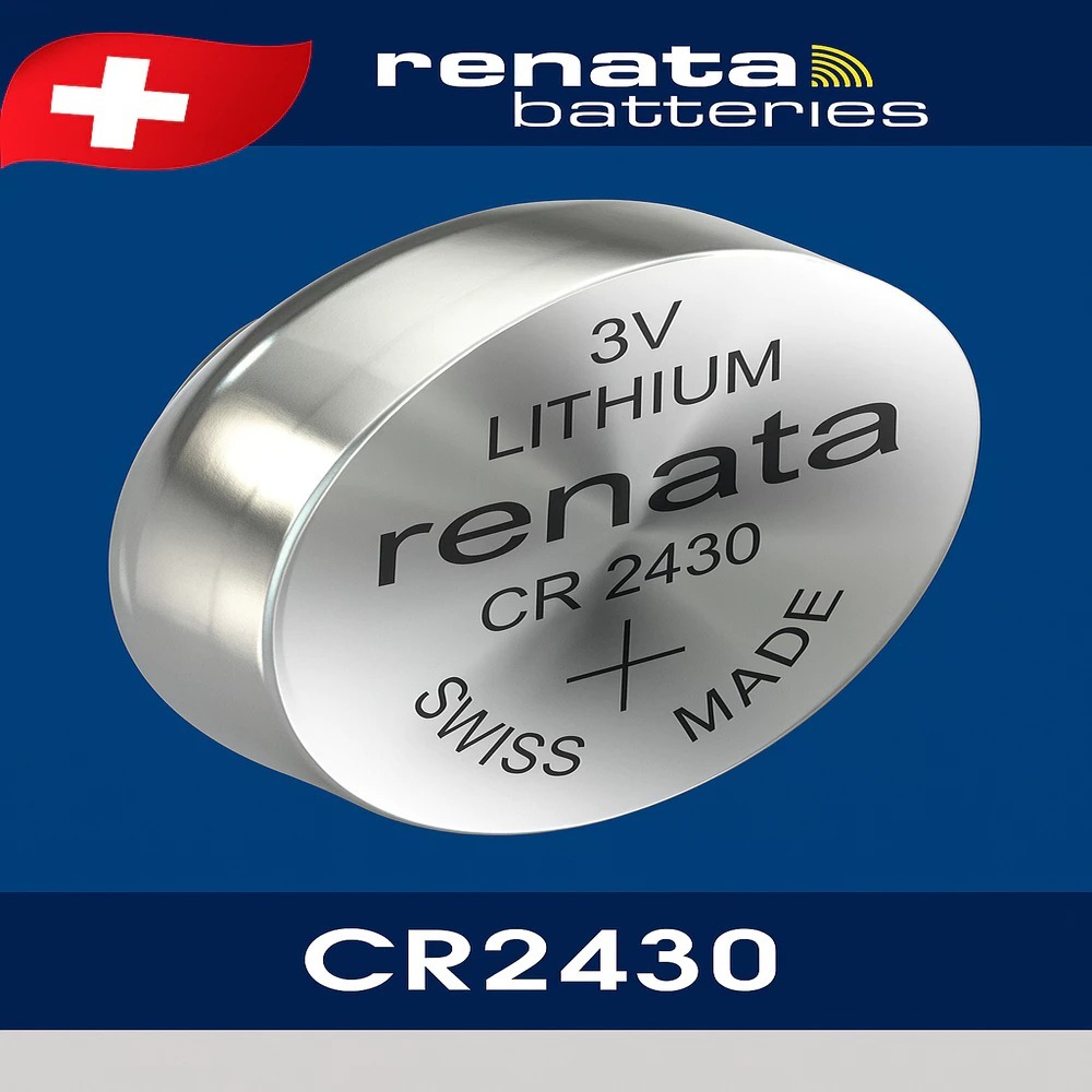 ถ่านาฬิกา 𝗥𝗘𝗡𝗔𝗧𝗔 CR2430 ถ่านรีนาต้าจากสวิส 3V กระแสไฟไม่ตก Swatch Group รีโมท ของเล่น เครื่องมือวัด
