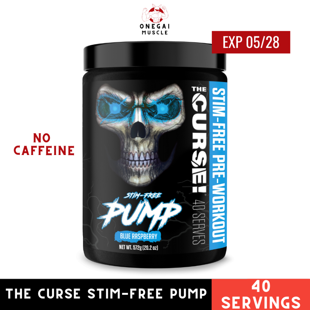 The Curse! Stim-Free Pump 40 servings, Caffeine Free, พรีเวิร์คเอ้าท์ไม่มีคาเฟอีน, JNX, the curse