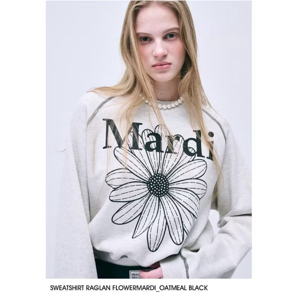 ❌ขายแล้ว❌ พร้อมส่ง Mardi Mercredi “SWEATSHIRT” flower mardi