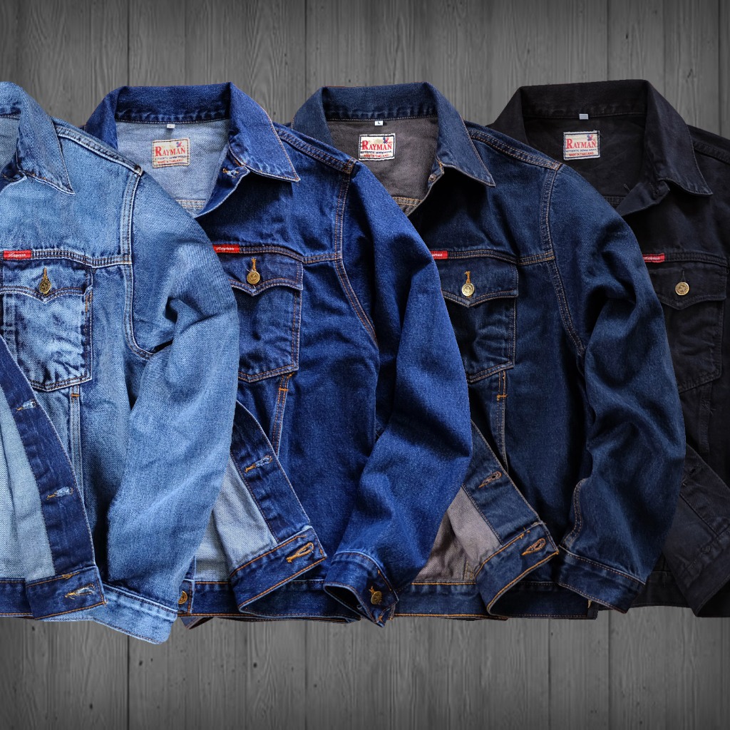 แจ็คเก็ตยีนส์ชาย เสื้อยีนส์ผู้ชาย เกรดพรีเมี่ยมผ้าหนานุ่ม ยีนส์แท้ 14 ออนซ์ รับประกันคุณภาพ