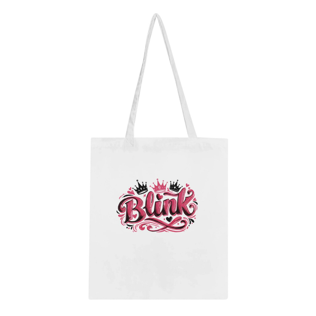 BLACKPINK Tote Bag, Blink Eco Tote, Kpop Concert Bag, Jennie Lisa Jisoo Rosé Fan Merch, Cotton Tote,