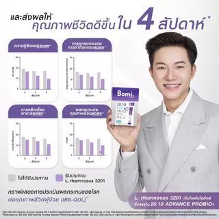 Bomi 20.10 Advance Probio+ (14x2g) โพรไบโอติกส์สูตรแอดวานซ์ ปรับอาการแปรปรวน คืนสมดุลลำไส้