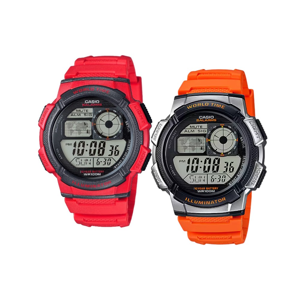 CASIO นาฬิกาข้อมือผู้ชาย รุ่น AE-1200WH,AE-1200WHB,AE-1200WHD คาสิโอ
