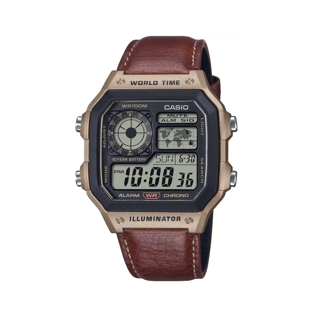 Casio นาฬิกาข้อมือผู้ชาย รุ่น AE-1200WHL-5AVDF SPORTY Men's Watch Quartz