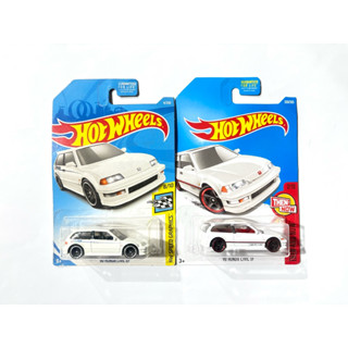 Hot Wheels | ‘90 HONDA CIVIC EF -สีขาว แพคอเมริกา🇺🇸 |‼️แพคไม…