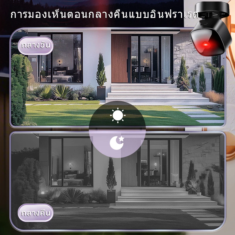 【มุมกว้างพิเศษ 360°】 กล้อง 360 องศา กล้องวงจร กล้องแอบ กล้องรูเข็ม ก้องวงจรปิด วงจรปิด 4k wifi camera mini camera thumbnail 5