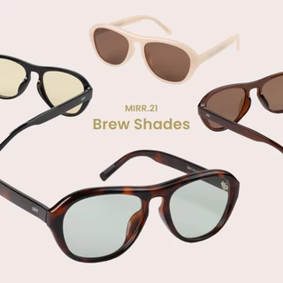 MIRR.21 BREW SHADES แว่นตากันแดด แว่นป้องกันแสง UV400 เลนส์ Polarized เปลี่ยนแว่นฟรีถ้าใส่ไม่เข้ารูปหน้า