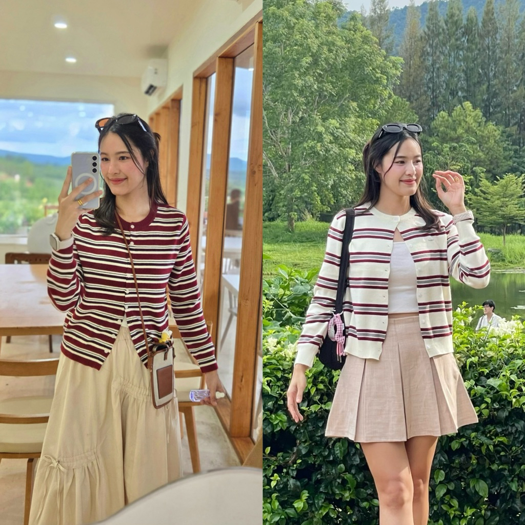 พร้อมส่ง‼️Emis cardigan เสื้อไหมพรมแขนยาว ผ้านุ่ม เสื้อกันหนาว คริสมาสต์