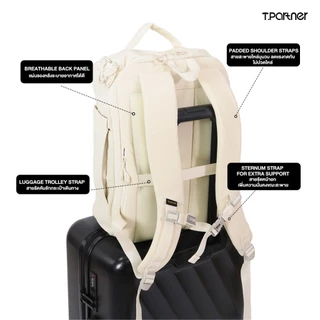Tpartner Duffle Backpack กระเป๋าเป้เปิดหน้า 21 ช่องใช้งาน ใส่ Laptop 17” ถือขึ้นเครื่อง Carry On ได้ น้ำหนักเบา