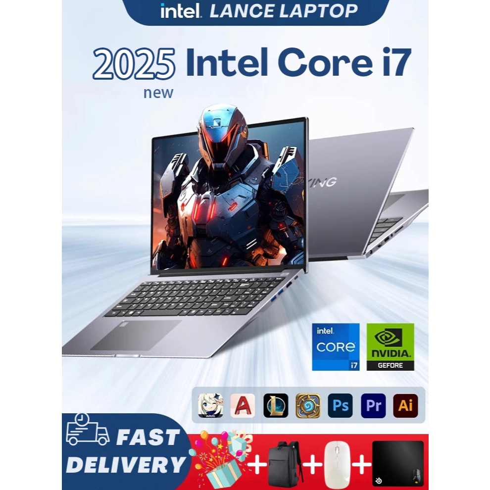 Asus 2025 New Game laptop ราคาถูก Intel Core i715.6 inch Windows11 Notebook Offi