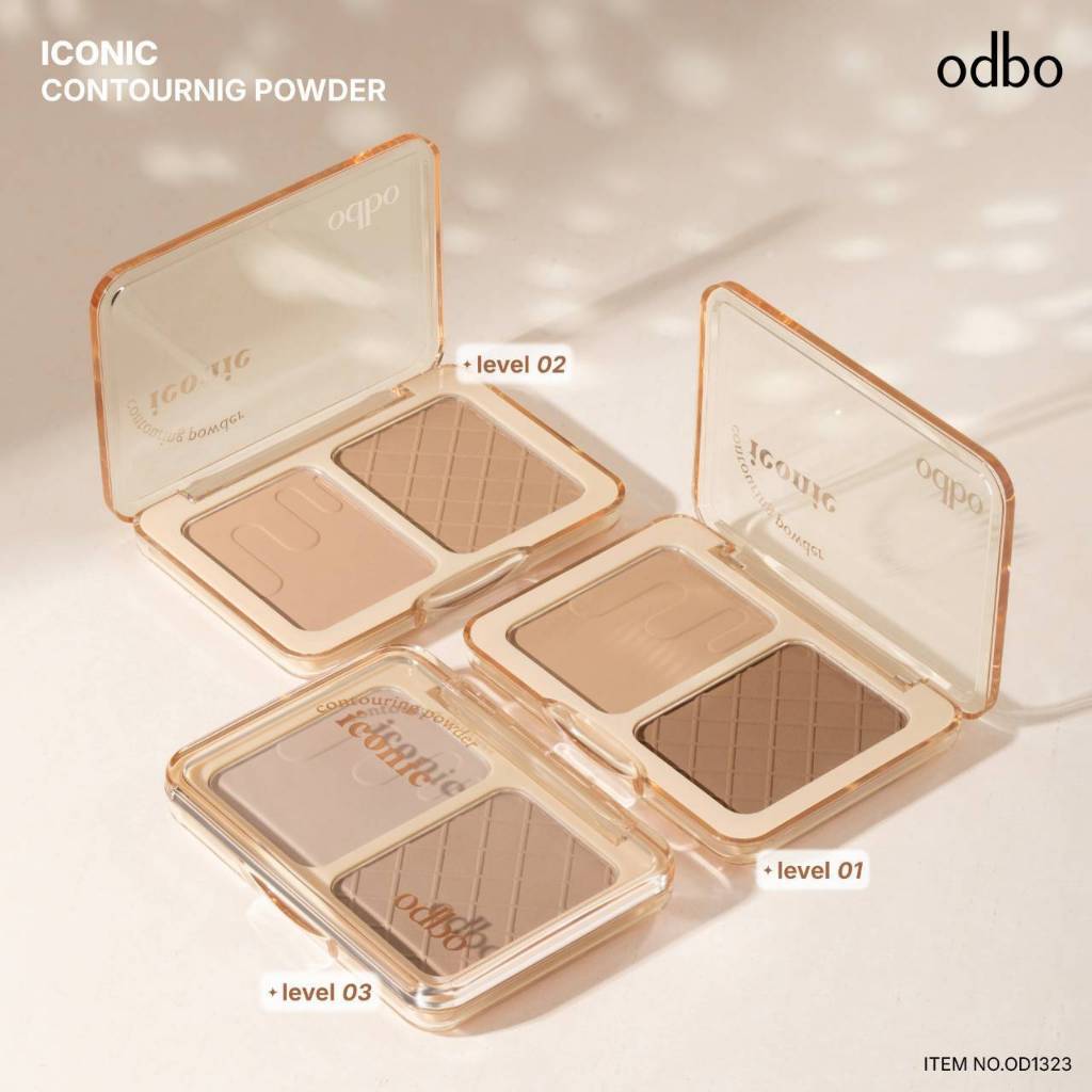 OD1323 Odbo คอนทัวร์ โอดีบีโอ ไอคอนนิค คอนทัวร์ริ่ง พาวเดอร์ Iconic Contouring Powder  7กรัม คอนทัวร