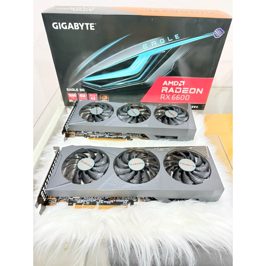 VGA (การ์ดแสดงผล) GIGABYTE RADEON RX 6600 EAGLE 8G - 8GB GDDR6 (GV-R66EAGLE-8GD)