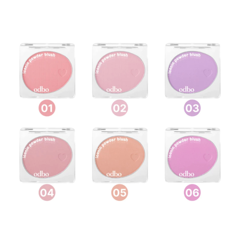 OD1325 บลัชออนเนื้อฝุ่น โอดีบีโอ ไอโคนิค พาวเดอร์ บลัช OD1325 ODBO โอดีบีโอ