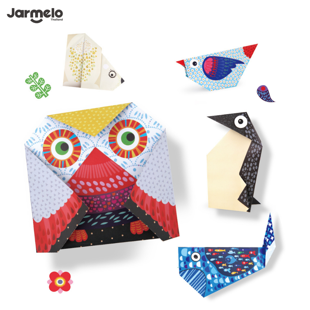Jarmelo (Joan Miro) กระดาษโอริกามิ กิจกรรมพับกระดาษ Amazing Origami Series ของเล่นเด็ก 2-3 ขวบขึ้นไป - รูปที่ 5