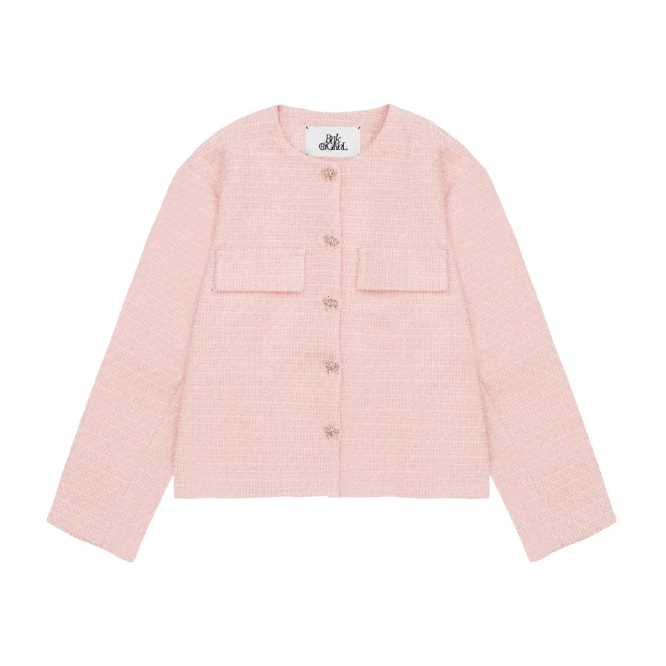 📌📌BNK MILAN TWEED JACKET เสื้อคลุมผ้าทวีต แต่งดีเทลกระเป๋า 📌📌