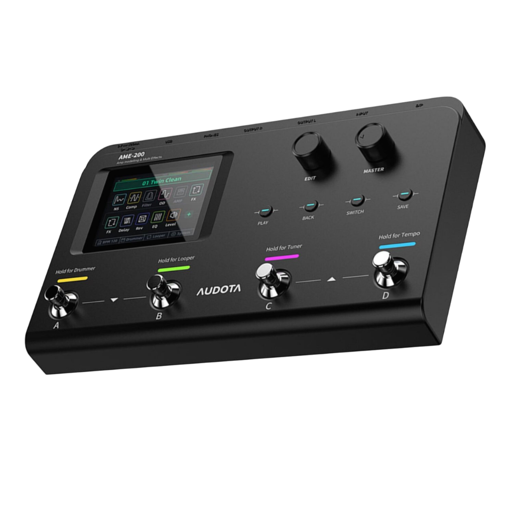 Audota AME-200 Amp Modelling & Multi Effects เอฟเฟคกีตาร์ รับประกันศูนย์ Music Arms ราคา ถูกที่สุด ดีลบีเคเค แกลเลอรีภาพที่ 4