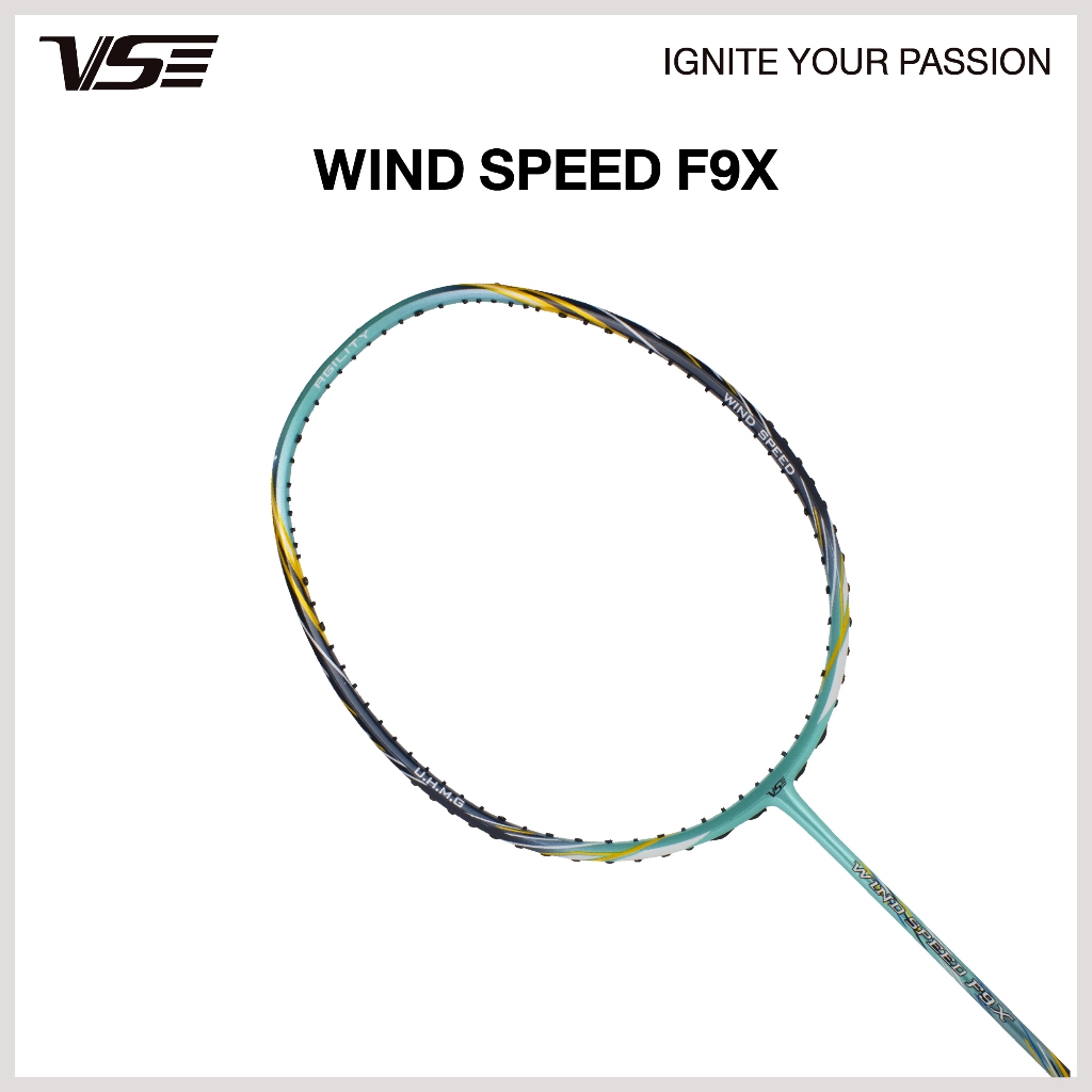 VS ไม้แบดมินตัน รุ่น Wind Speed F9X 5U แถมกริปคละสี+เอ็น+ซอง *ขึ้นเอ็น กรุณากดที่ตัวเลือกขึ้นเอ็นเท่านั้น*