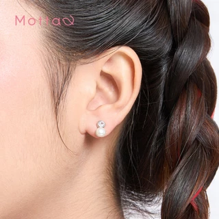Motta Pearl Crush Online Exclusive ต่างหูติดหู ประดับมุกดีไซน์เรียบหรู แฟชั่น ใส่ออกงาน Nickel Free