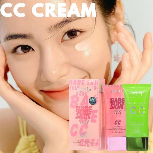 ครีม CC Cream Skin Care to be a beautiful girl สีเขียว 40 ml